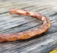 El Yapımı Bakır Vıntage Bileklik