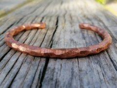 El Yapımı Bakır Vıntage Bileklik