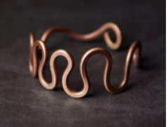 El Yapımı  Dalgalı Bakır  Vıntage Set