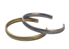 316L Kalite Paslanmaz Çelik Bileklik-Notalı