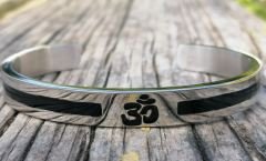 Paslanmaz Çelik Aum Om Uniseks Bileklik