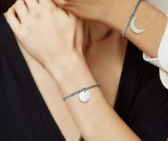 Gümüş-Paracord İp Çift Bilekliği