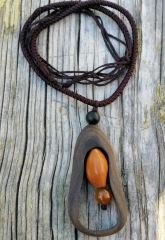 Vıntage Etnik Tarz Sandal Ağacı Uzun Kolye