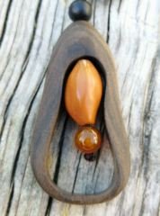 Vıntage Etnik Tarz Sandal Ağacı Uzun Kolye