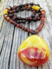 Amber Mala Kolye Unıseks