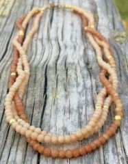 Ntfk-21 Tasarım Kristal Boncuk Çoklu Kolye Çoklu