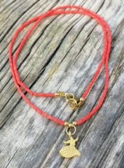 Ntak-23 Tasarım Semazen Kolye Kırmızı Afgan