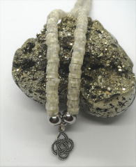 Ntfk-30 Tasarım Fimo Gümüş Mozaik Kolye