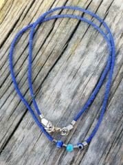 Ntfk-32 Tasarım Afgan 3 Nazar  Mavi Kolye