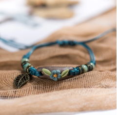 Mbs-259 El Yapımı Terra Çiçek Bileklik