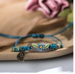 Mbs-259 El Yapımı Terra Çiçek Bileklik