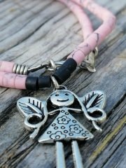 Ntak-47 Tasarım Afgan Gümüs Kız Kolye