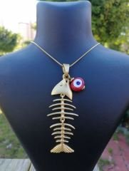 Ntmk-61 Tasarım Altın Balık Kolye