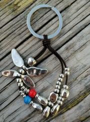 Gümüş Kelebek Anahtarlık