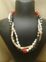 Ntk-72 Tasarım  El Yapımı Doğal Taş Çoklu Kolye