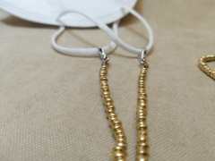 Nti-80 Altın Rengi Gözlük Ve Maske İpi