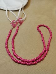 Nti-94 Metalik Pembe Gözlük Ve Maske İpi