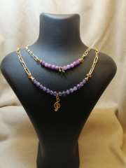 Ntmk-78 Tasarım  Notalı  Ametist Kolye