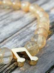 Nt Notalı Sitrin Para Şifa Bilekliği