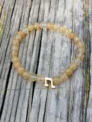 Nt Notalı Sitrin Para Şifa Bilekliği