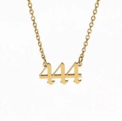 Paslanmaz Çelik Sayı Sekans Kolye /Halhal