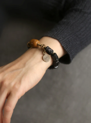 El Oyma Abanoz Ve  Bakır Nazar Bilekliği