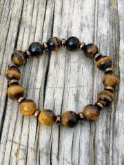 Ntb-114 Facet Altın Kaplan Gözü Bileklik