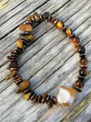 Ntb-116  Kaplan Gözü -Akik  Bileklik