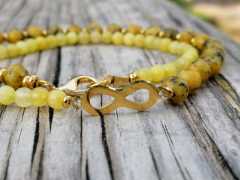 Ntk-130 Doğal Ceyt Taşı  Kolye