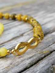 Ntk-130 Doğal Ceyt Taşı  Kolye