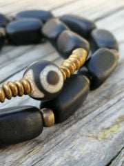 Bakır ve Abanoz Ağacı Bileklik